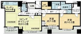 ソプラタワー 19階 間取り図