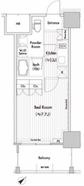 ヒューリック荏原 606 間取り図