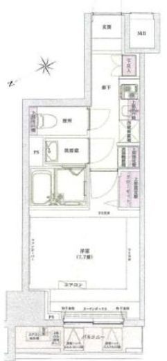 アイル銀座京橋壱番館 7階 間取り図