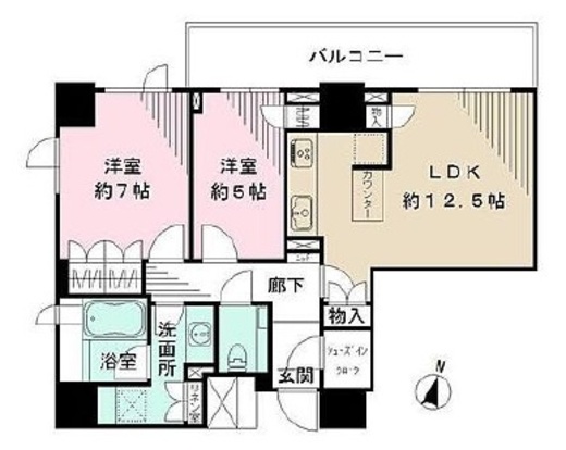 パークハウス平河町 10階 間取り図