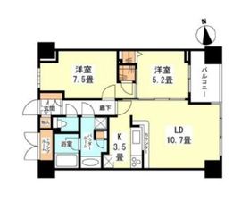 東新宿レジデンシャルタワー 9階 間取り図
