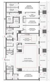 アークヒルズ仙石山レジデンス 19階 間取り図