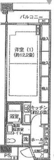 シティコート目黒 2-215 間取り図