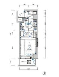 パティーナ麻布十番 402 間取り図