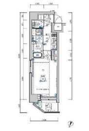 パティーナ麻布十番 203 間取り図