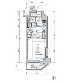 パティーナ麻布十番 204 間取り図