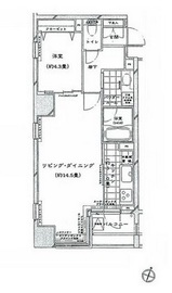 コンフォリア二番町 1502 間取り図