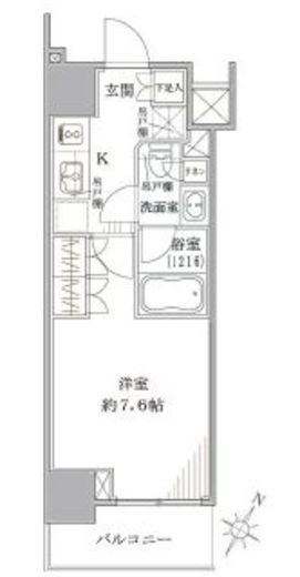 ザ・パークワンズ品川戸越 11階 間取り図