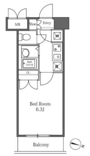 LaSante広尾 (ラサンテ広尾) 311 間取り図