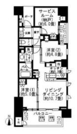 シティハウス蔵前キャピタルコート 14階 間取り図