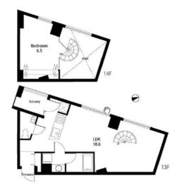 カラム 1302 間取り図