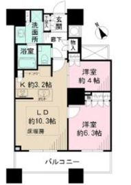 ザ・パークハウス西新宿タワー60 11階 間取り図