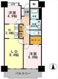 品川シーサイドビュータワー1 1810 間取り図