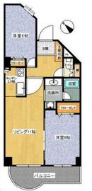 朝日マンション駒場 3階 間取り図