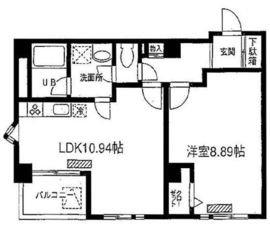 ブルーガーデン小石川 4階 間取り図