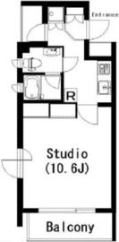 ラティエラ乃木坂 304 間取り図