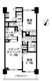 シャンピアグランデ深沢 606 間取り図