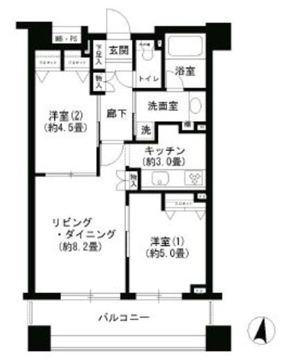 クリオ文京小石川 1302 間取り図