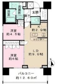 ベリスタ文京関口 2階 間取り図