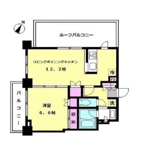コスモリード目黒学芸大学イースト 409 間取り図