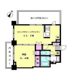 コスモリード目黒学芸大学イースト 409 間取り図