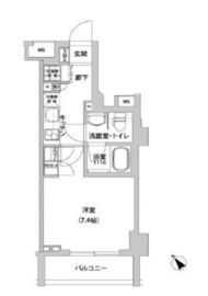 メトロステージ上野 602 間取り図