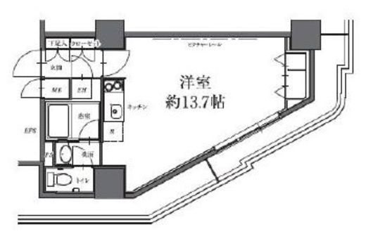 HF駒沢公園レジデンスタワー 2904 間取り図