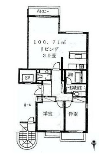 クラルテ三田 301 間取り図