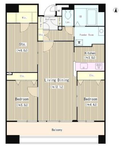 クレアールフレスカ 505 間取り図