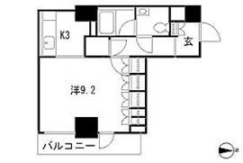 パークキューブ愛宕山タワー 1604 間取り図