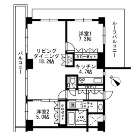 アーバンパーク代官山2 506 間取り図