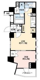 オープンレジデンシア築地 8階 間取り図