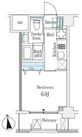 レジデンス高輪台 204 間取り図