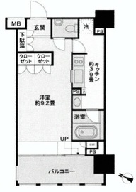 イクサージュ目黒 2階 間取り図