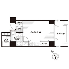 キャビンアリーナ麻布十番 10F1 間取り図