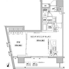 パークハビオ渋谷本町レジデンス 1102 間取り図