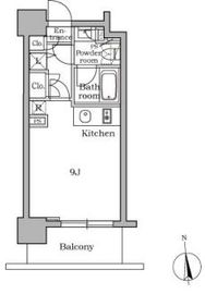 レジディア三軒茶屋 203 間取り図