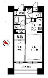 クオリアYZ恵比寿 5階 間取り図