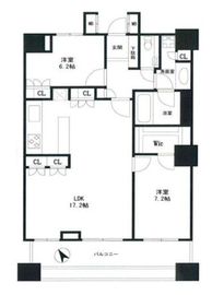 ザ・東京タワーズ ミッドタワー 34階 間取り図