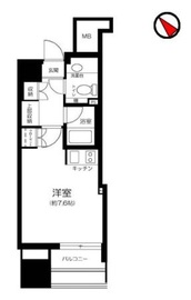 ピアース乃木坂 3階 間取り図