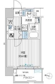 コスモグランス南品川 801 間取り図