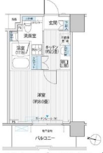 コスモグランス南品川 1002 間取り図