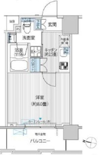 コスモグランス南品川 904 間取り図