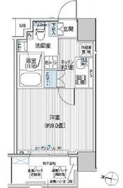 コスモグランス南品川 806 間取り図