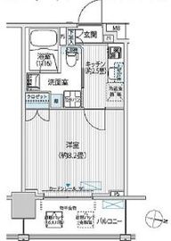 コスモグランス南品川 213 間取り図