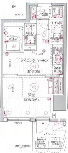 エステムプラザ市谷外濠公園 12階 間取り図