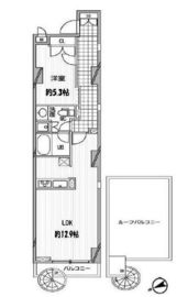 パシフィックコート中延 203 間取り図