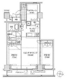 ブリリアイスト東雲キャナルコート 1120 間取り図