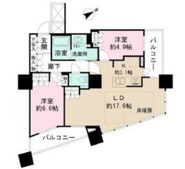 ザ・パークハウス西新宿タワー60 43階 間取り図