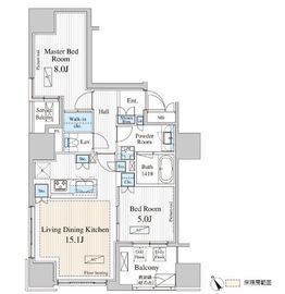 ウェンブリー表参道 1501 間取り図